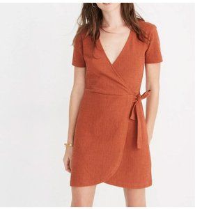 Madewell Texture & Thread Short-Sleeve Side-Tie Dress